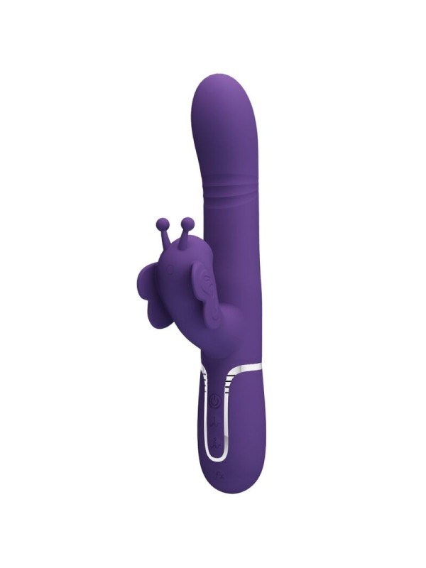 Pretty Love - Vibratore Multifunzione Rabbit 4 In 1 Farfalla Viola - PRETTY LOVE FLIRTATION - Vibratori Rabbit | erosidea.com