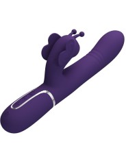 Pretty Love - Vibratore Multifunzione Rabbit 4 In 1 Farfalla Viola - PRETTY LOVE FLIRTATION - Vibratori Rabbit | erosidea.com