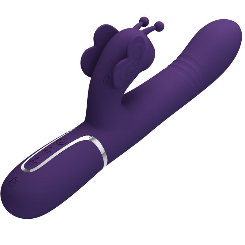 Pretty Love - Vibratore Multifunzione Rabbit 4 In 1 Farfalla Viola - PRETTY LOVE FLIRTATION - Vibratori Rabbit | erosidea.com