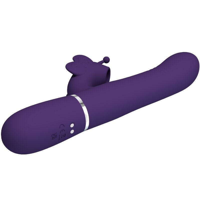 Pretty Love - Vibratore Multifunzione Rabbit 4 In 1 Farfalla Viola - PRETTY LOVE FLIRTATION - Vibratori Rabbit | erosidea.com