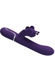 Pretty Love - Vibratore Multifunzione Rabbit 4 In 1 Farfalla Viola - PRETTY LOVE FLIRTATION - Vibratori Rabbit | erosidea.com