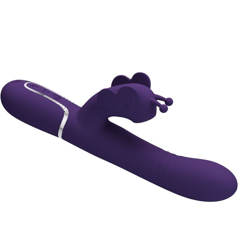 Pretty Love - Vibratore Multifunzione Rabbit 4 In 1 Farfalla Viola - PRETTY LOVE FLIRTATION - Vibratori Rabbit | erosidea.com