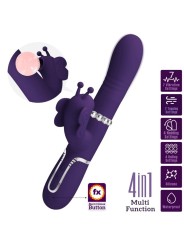 Pretty Love - Vibratore Multifunzione Rabbit 4 In 1 Farfalla Viola - PRETTY LOVE FLIRTATION - Vibratori Rabbit | erosidea.com