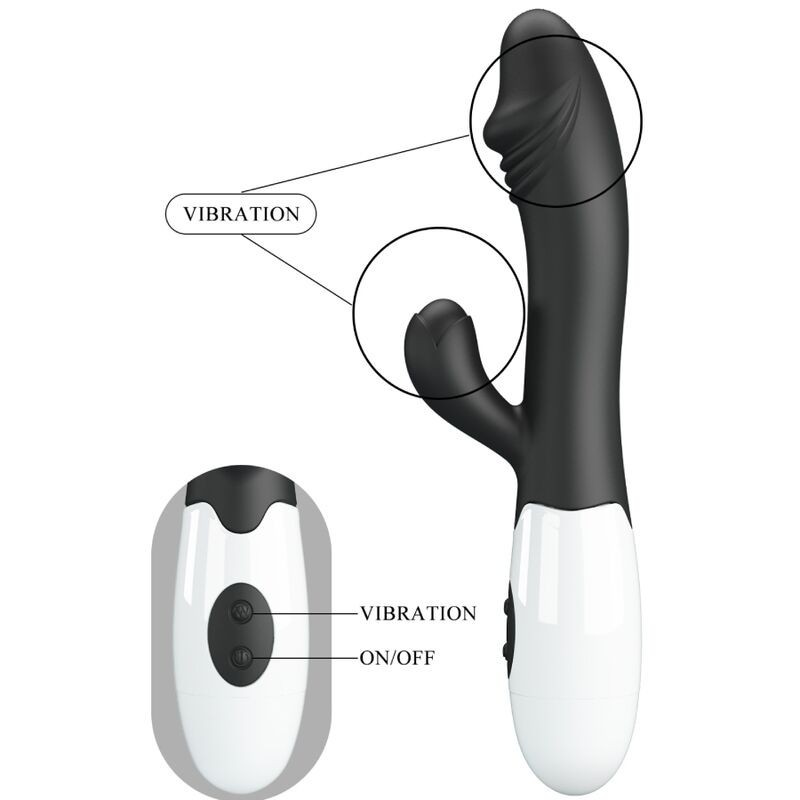 Pretty Love - Vibratore Snappy G-Spot Nero - PRETTY LOVE FLIRTATION - Vibratori punto G | erosidea.com
