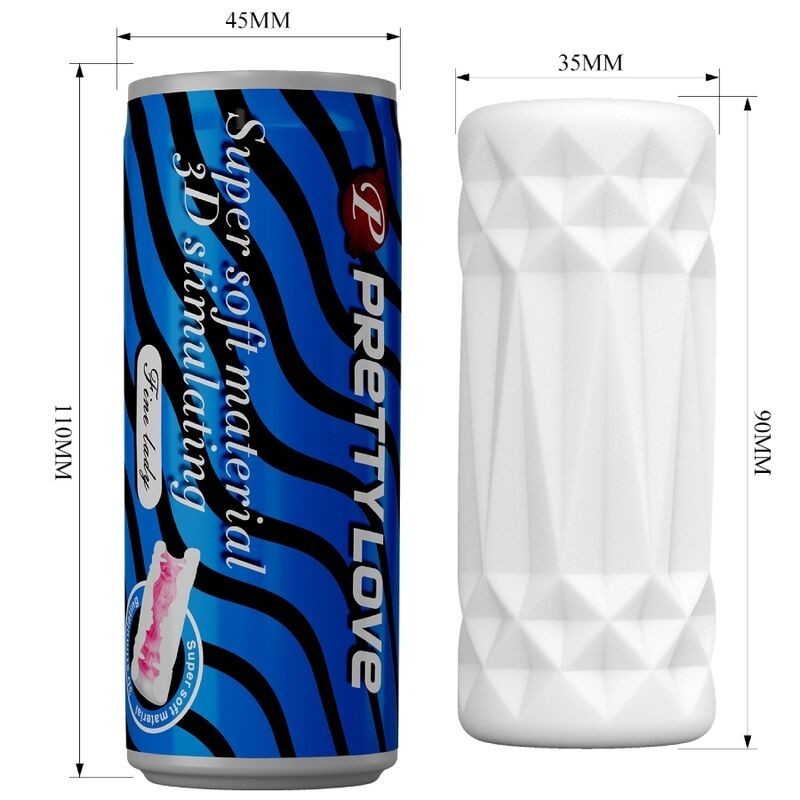 Pretty Love - Stimolatore 3D Can Modello 2 - PRETTY LOVE MALE - Stimolatori | erosidea.com