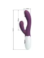 Vibratore Andre Rabbit E Stimolatore Punto G Viola - PRETTY LOVE FLIRTATION - Vibratori Rabbit | erosidea.com