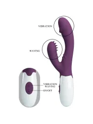 Vibratore Andre Rabbit E Stimolatore Punto G Viola - PRETTY LOVE FLIRTATION - Vibratori Rabbit | erosidea.com