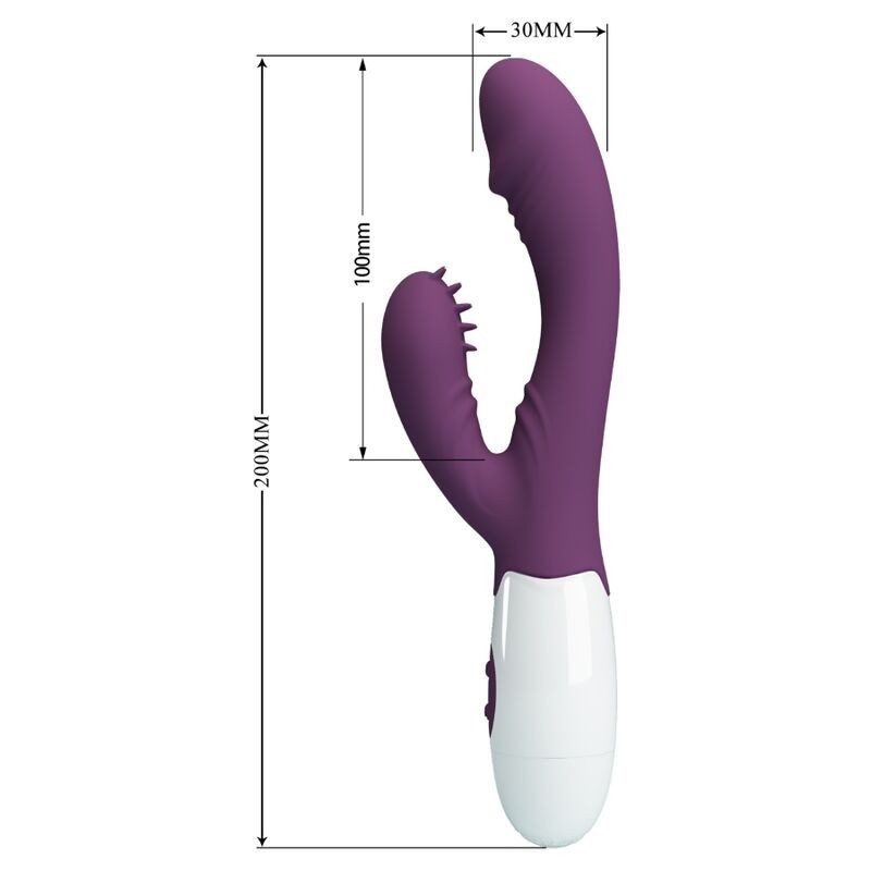 Vibratore Butterfly Kiss Rabbit E Stimolatore Punto G Viola - PRETTY LOVE FLIRTATION - Vibratori Rabbit | erosidea.com