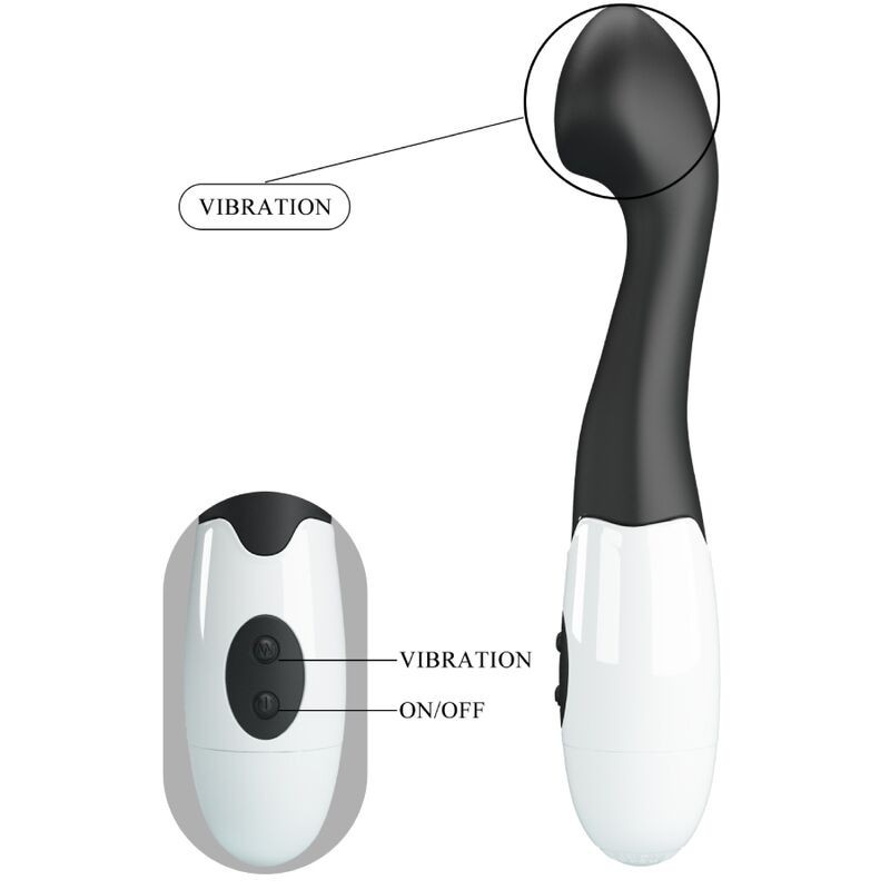 Vibratore Charles G-Spot 30 Modalit Nero - PRETTY LOVE FLIRTATION - Vibratori punto G | erosidea.com