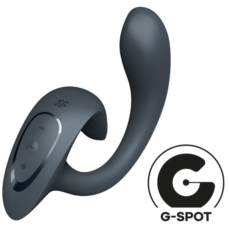 Vibratore G For Goddess 1 Rabbit Grigio Scuro - SATISFYER VIBRATOR - Vibratori Rabbit | erosidea.com