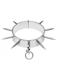 Metal Hard - Collare Schiavo Bdsm Con Punti - METAL HARD - Collari e Guinzagli | erosidea.com