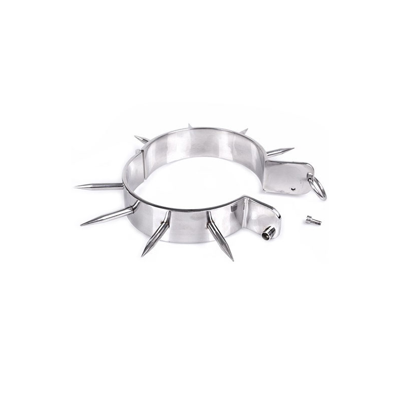 Metal Hard - Collare Schiavo Bdsm Con Punti - METAL HARD - Collari e Guinzagli | erosidea.com