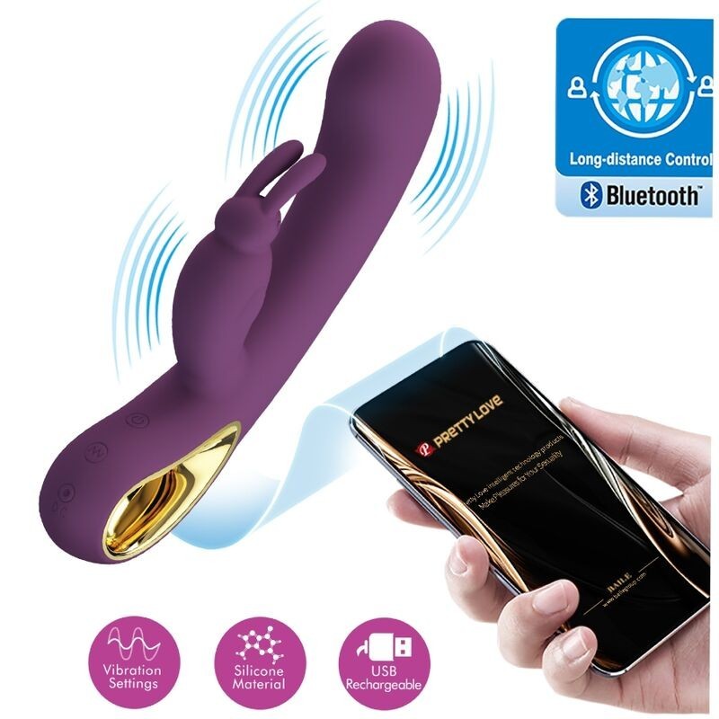 Vibratore Liam Rabbit E Stimolatore Del Punto G Viola - PRETTY LOVE FLIRTATION - Vibratori Rabbit | erosidea.com
