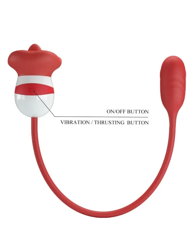 Masturbatore Aliyah Bocca Rosso - PRETTY LOVE - Stimolatori | erosidea.com