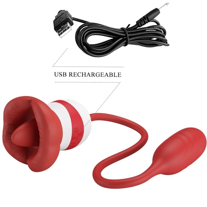 Masturbatore Aliyah Bocca Rosso - PRETTY LOVE - Stimolatori | erosidea.com