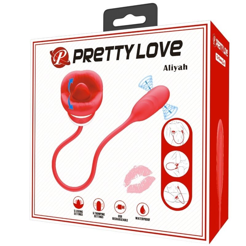 Masturbatore Aliyah Bocca Rosso - PRETTY LOVE - Stimolatori | erosidea.com