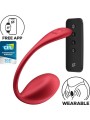Shiny Petal Stimolatore Con Telecomando G-Point Rosso App Gratuita - SATISFYER PARTNER - Stimolatori | erosidea.com