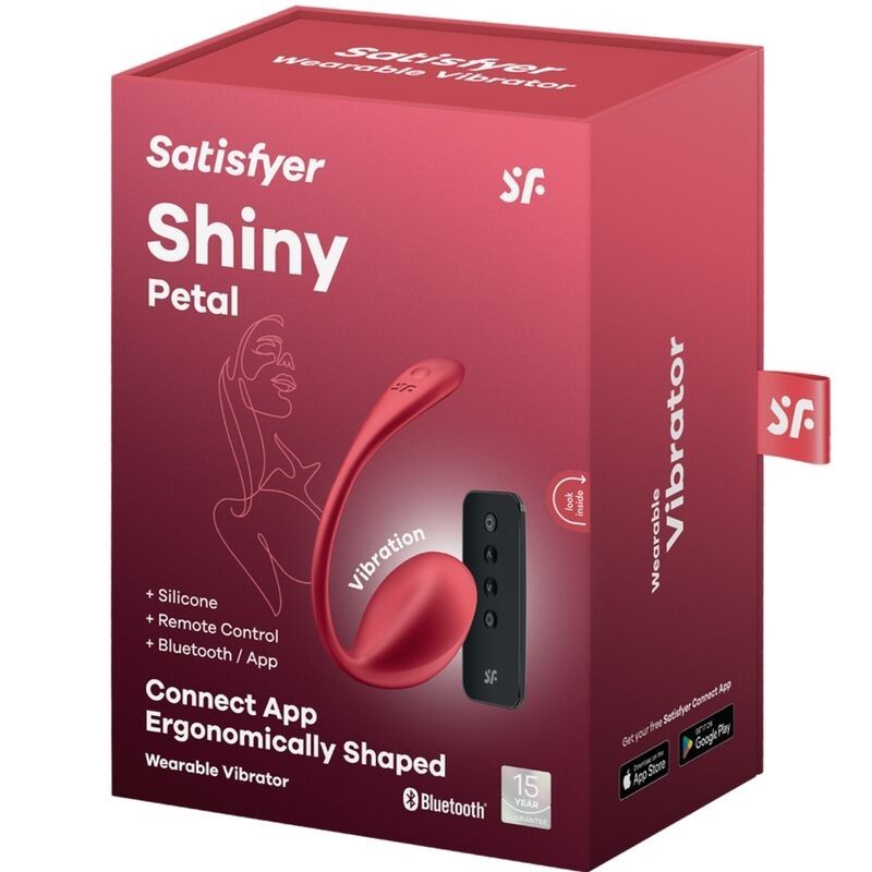 Shiny Petal Stimolatore Con Telecomando G-Point Rosso App Gratuita - SATISFYER PARTNER - Stimolatori | erosidea.com