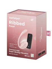 Satisfyer - Ribbed Petal Stimolatore Con Telecomando G Point Rose App Free - SATISFYER PARTNER - Stimolatori | erosidea.com