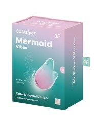 Vibratore Mermaid Vibes Stimolatore E Menta E Rosa - SATISFYER AIR PULSE - Vibratori | erosidea.com