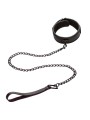 Calexotics - Nocturnal Collare E Guinzaglio In Pelle Regolabile Nero - CALEXOTICS - Collari e Guinzagli | erosidea.com