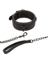 Calexotics - Nocturnal Collare E Guinzaglio In Pelle Regolabile Nero - CALEXOTICS - Collari e Guinzagli | erosidea.com