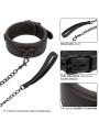 Calexotics - Nocturnal Collare E Guinzaglio In Pelle Regolabile Nero - CALEXOTICS - Collari e Guinzagli | erosidea.com