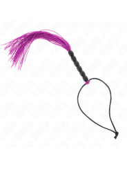 Kink - Mini Frusta In Silicone Con 6 Perline Viola 26 Cm - KINK IMPACT & TOUCH - Fruste e Sculacciatori | erosidea.com