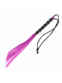 Kink - Mini Frusta In Silicone Con 6 Perline Viola 26 Cm - KINK IMPACT & TOUCH - Fruste e Sculacciatori | erosidea.com