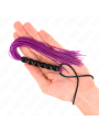 Kink - Mini Frusta In Silicone Con 6 Perline Viola 26 Cm - KINK IMPACT & TOUCH - Fruste e Sculacciatori | erosidea.com