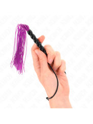 Kink - Mini Frusta In Silicone Con 6 Perline Viola 26 Cm - KINK IMPACT & TOUCH - Fruste e Sculacciatori | erosidea.com