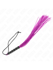 Kink - Mini Frusta In Silicone Con 6 Perline Viola 26 Cm - KINK IMPACT & TOUCH - Fruste e Sculacciatori | erosidea.com