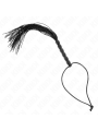 Kink - Mini Frusta In Silicone Con 6 Perline Nere 26 Cm - KINK IMPACT & TOUCH - Fruste e Sculacciatori | erosidea.com