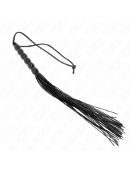 Kink - Mini Frusta In Silicone Con 6 Perline Nere 26 Cm - KINK IMPACT & TOUCH - Fruste e Sculacciatori | erosidea.com