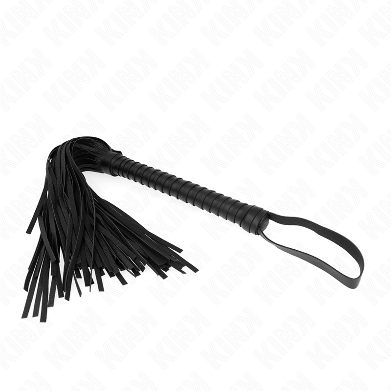 Kink - Frusta Con Manico Nero Strutturato 485 Cm - KINK IMPACT & TOUCH - Fruste e Sculacciatori | erosidea.com