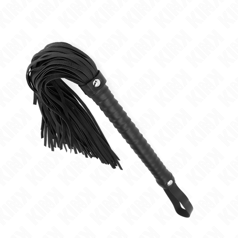Kink - Frusta Con Manico Nero Strutturato 485 Cm - KINK IMPACT & TOUCH - Fruste e Sculacciatori | erosidea.com
