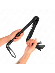 Kink - Frusta Con Manico Nero Strutturato 485 Cm - KINK IMPACT & TOUCH - Fruste e Sculacciatori | erosidea.com