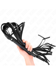 Kink - Frusta Negro Manico Corto Coda Lunga 70 Cm - KINK IMPACT & TOUCH - Fruste e Sculacciatori | erosidea.com