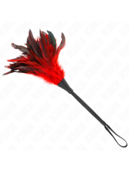 Kink - Piume Di Pollo Sollegato A Forma Di Corno Rosso 36 Cm - KINK IMPACT & TOUCH - Fruste e Sculacciatori | erosidea.com