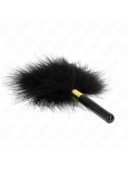 Kink - Piume Tickle In Metallo Oro Nero 18 Cm - KINK IMPACT & TOUCH - Fruste e Sculacciatori | erosidea.com