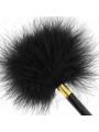 Kink - Piume Tickle In Metallo Oro Nero 18 Cm - KINK IMPACT & TOUCH - Fruste e Sculacciatori | erosidea.com