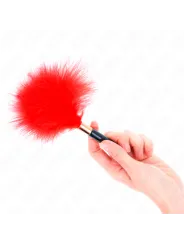 Kink - Piume Tickle In Metallo Oro Rosso 18 Cm - KINK IMPACT & TOUCH - Fruste e Sculacciatori | erosidea.com