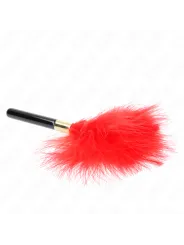 Kink - Piume Tickle In Metallo Oro Rosso 18 Cm - KINK IMPACT & TOUCH - Fruste e Sculacciatori | erosidea.com