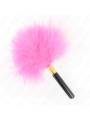 Kink - Piume Tickle In Metallo Oro Fucsia 18 Cm - KINK IMPACT & TOUCH - Fruste e Sculacciatori | erosidea.com