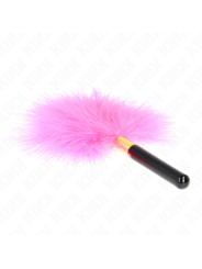 Kink - Piume Tickle In Metallo Oro Fucsia 18 Cm - KINK IMPACT & TOUCH - Fruste e Sculacciatori | erosidea.com
