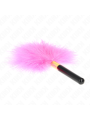 Kink - Piume Tickle In Metallo Oro Fucsia 18 Cm - KINK IMPACT & TOUCH - Fruste e Sculacciatori | erosidea.com
