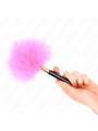 Kink - Piume Tickle In Metallo Oro Fucsia 18 Cm - KINK IMPACT & TOUCH - Fruste e Sculacciatori | erosidea.com