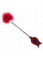 Kink - Piume Sollecitanti Con Pagaia A Forma Di Rosa 8 Cm - KINK IMPACT & TOUCH - Fruste e Sculacciatori | erosidea.com