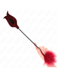 Kink - Piume Sollecitanti Con Pagaia A Forma Di Rosa 8 Cm - KINK IMPACT & TOUCH - Fruste e Sculacciatori | erosidea.com