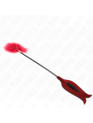Kink - Piume Sollecitanti Con Pagaia A Forma Di Rosa 8 Cm - KINK IMPACT & TOUCH - Fruste e Sculacciatori | erosidea.com